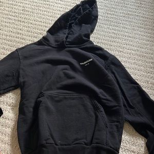 black talentless hoodie